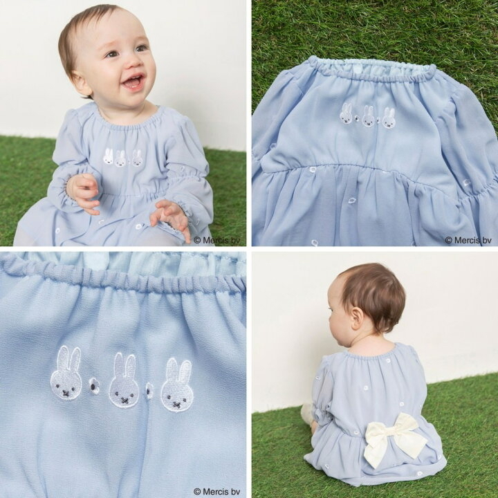 🇯🇵預訂 日本直送🇯🇵Branshes x Miffy系列兩色人物花花刺繡雪紡包屁裙