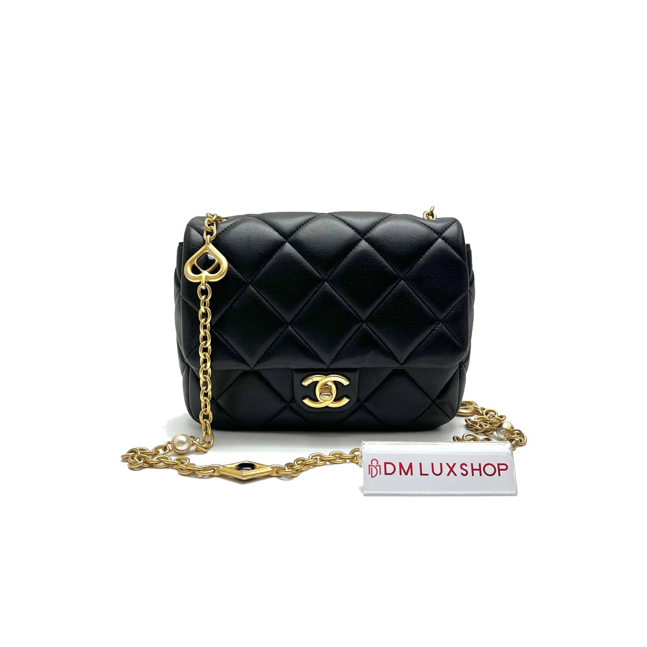Chanel Coco Crush Square Flap Bag GHW (Microchip)