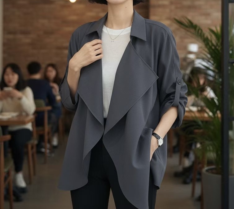 Made in Korea 🇰🇷實淨雪紡外套