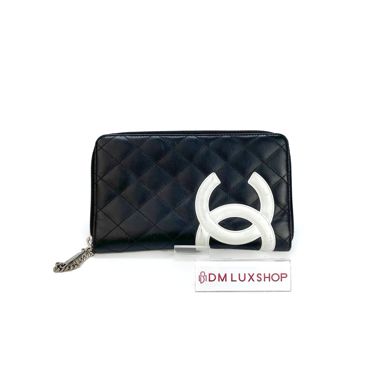 Chanel Cambon Black Zip Wallet (Serial 13, Y: 2009)