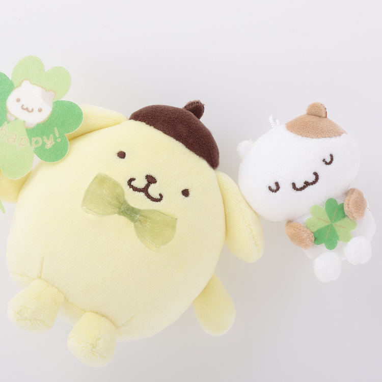 🎀【預訂】Pompompurin 溫馨野餐系列公仔掛飾 - 四葉草