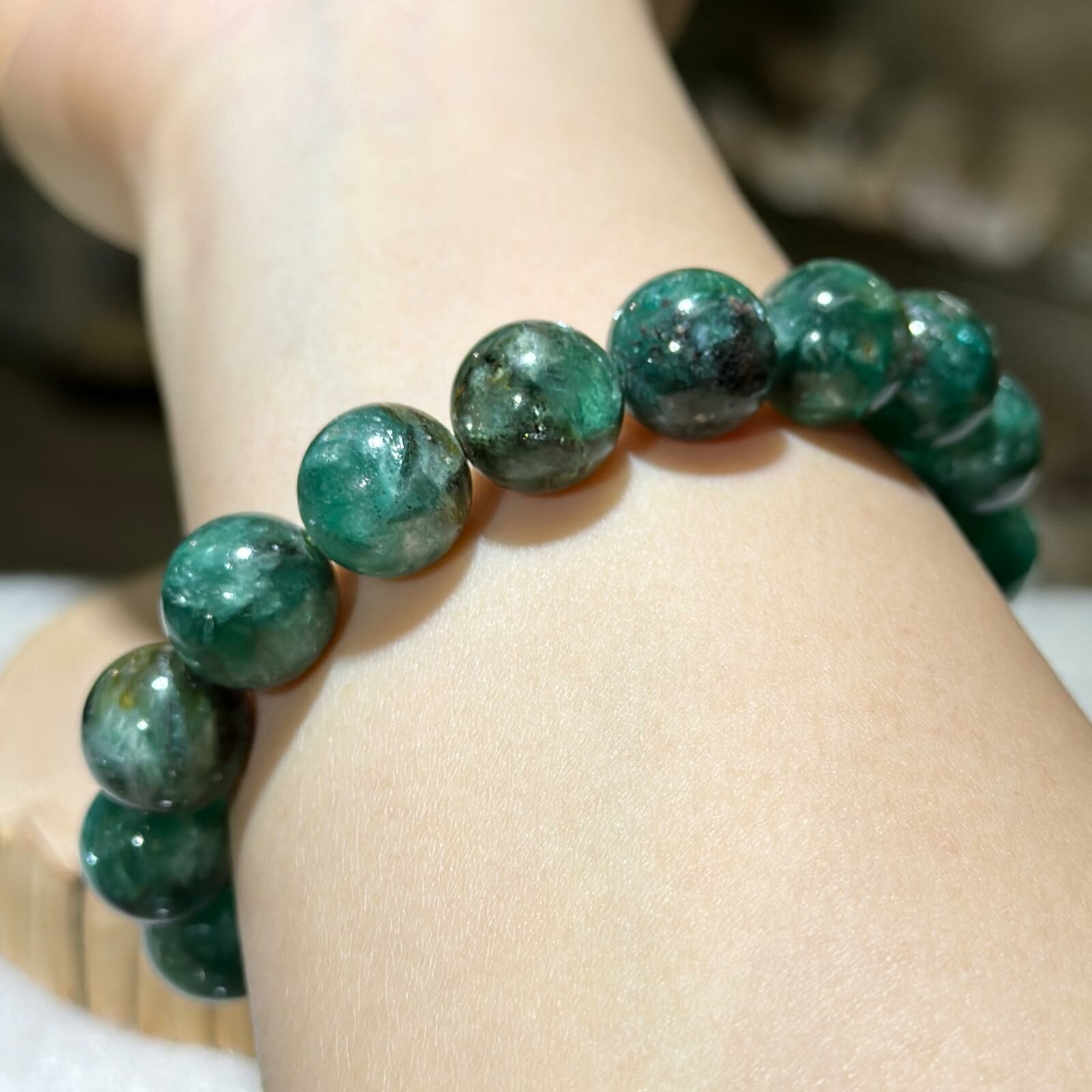 綠祖母晶手串 12 mm +/-