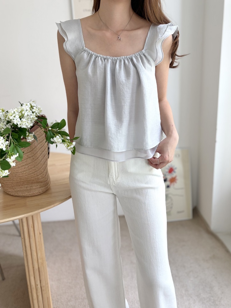 Luna Flutter Top (Mint)