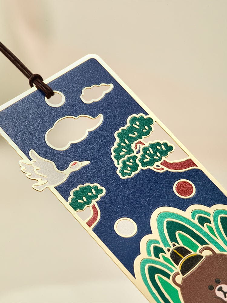 📦訂購 韓國代購 Line Friends K-SOUVENIR BROWN KING METAL BOOKMARK 熊大金屬書籤