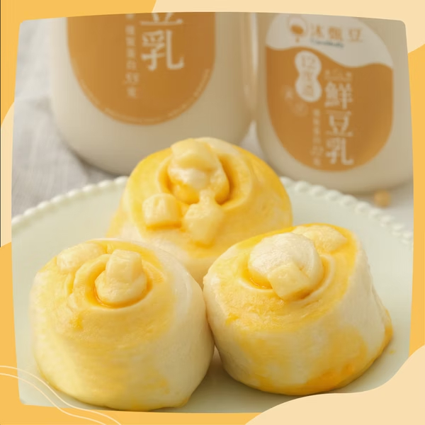 嚴選台灣高質品牌 沐甄豆 起司乳酪豆漿饅頭  6個裝 全單滿$500或以上，包順豐冷運到順豐自提點