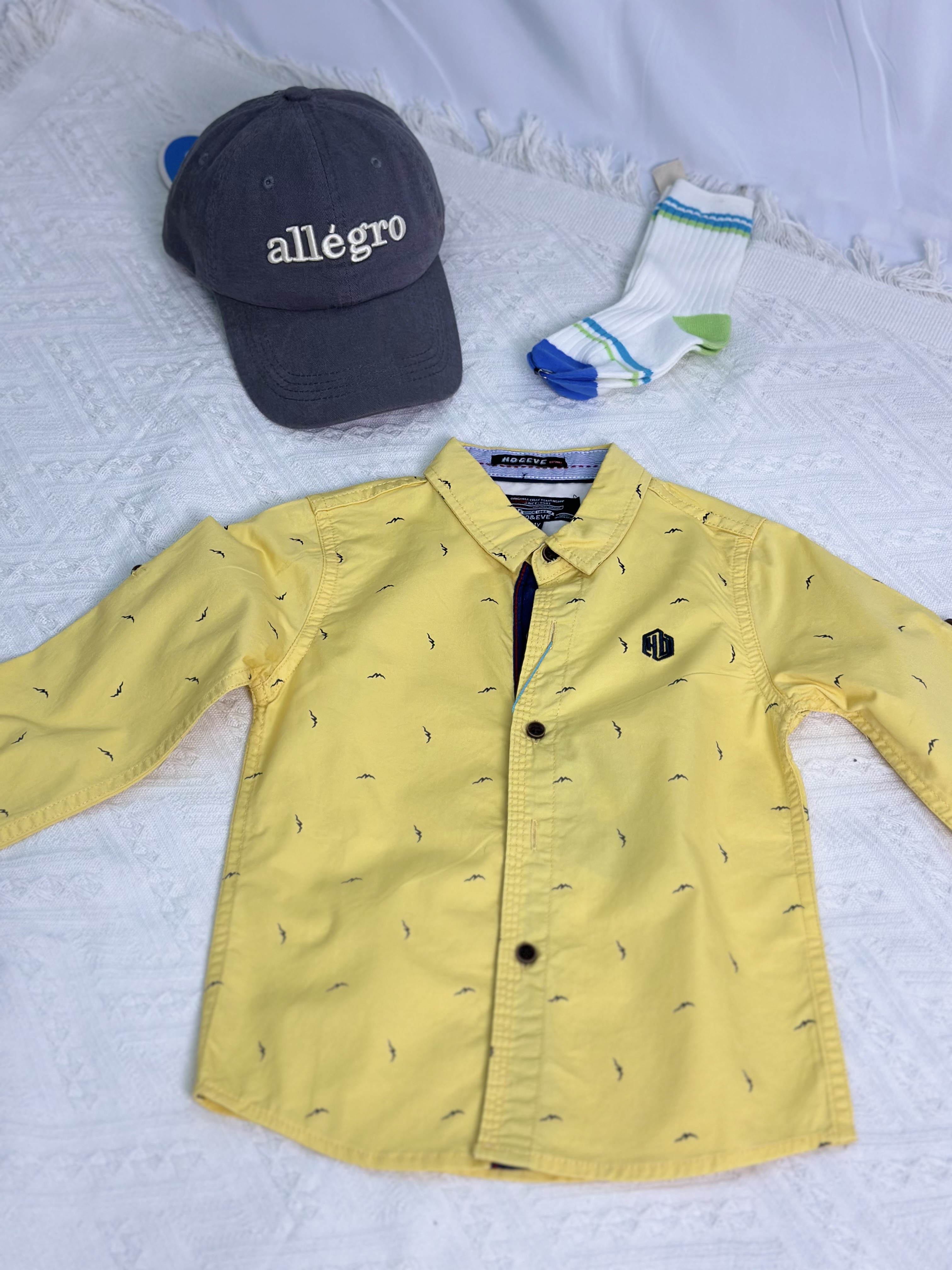 HD&Eve Yellow Meadow LS Shirt 
