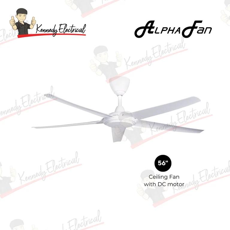 Alpha 56" EX6 AC Motor ABS Ceiling Fan (EX6-5B)