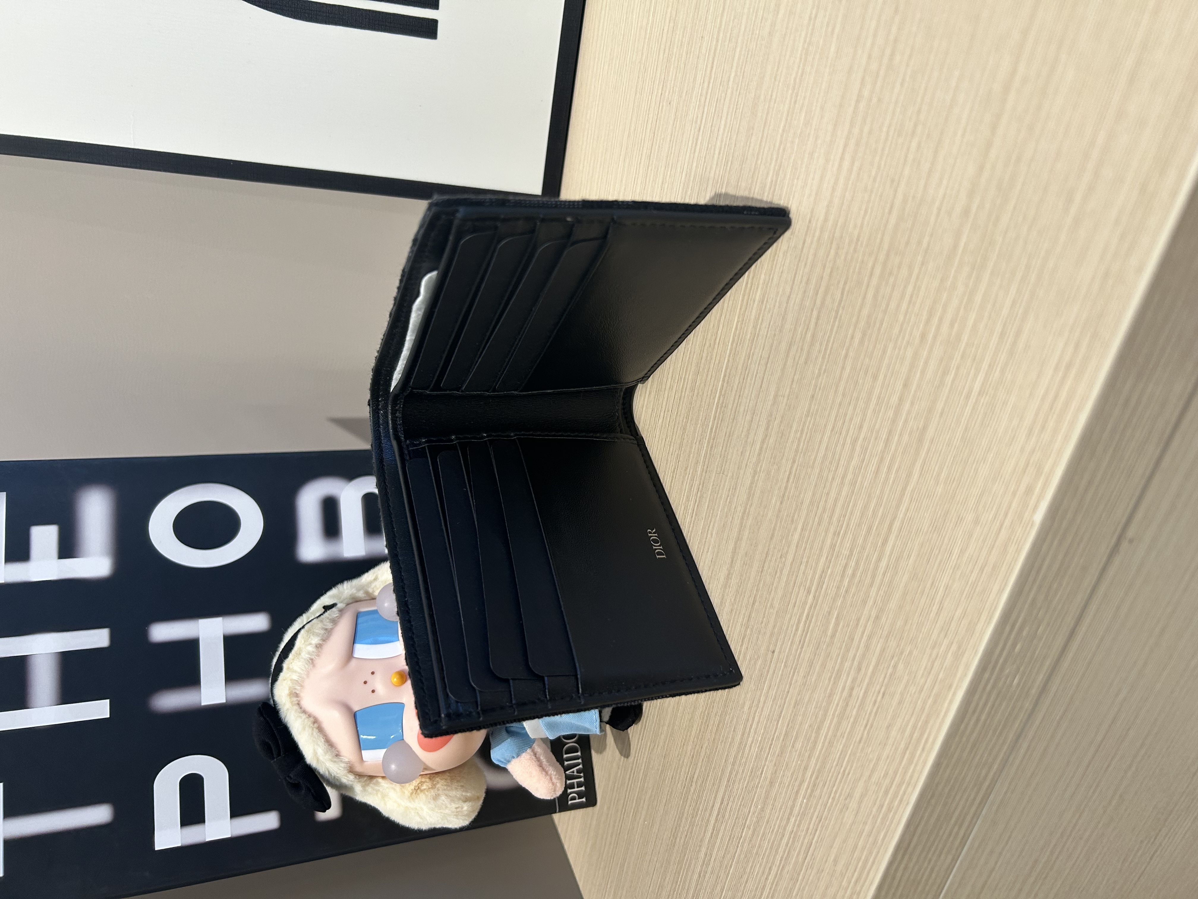 Dior Wallet 黑色 Dior Oblique 緹花銀包 100%Authentic, 99%New ✅Dust bag