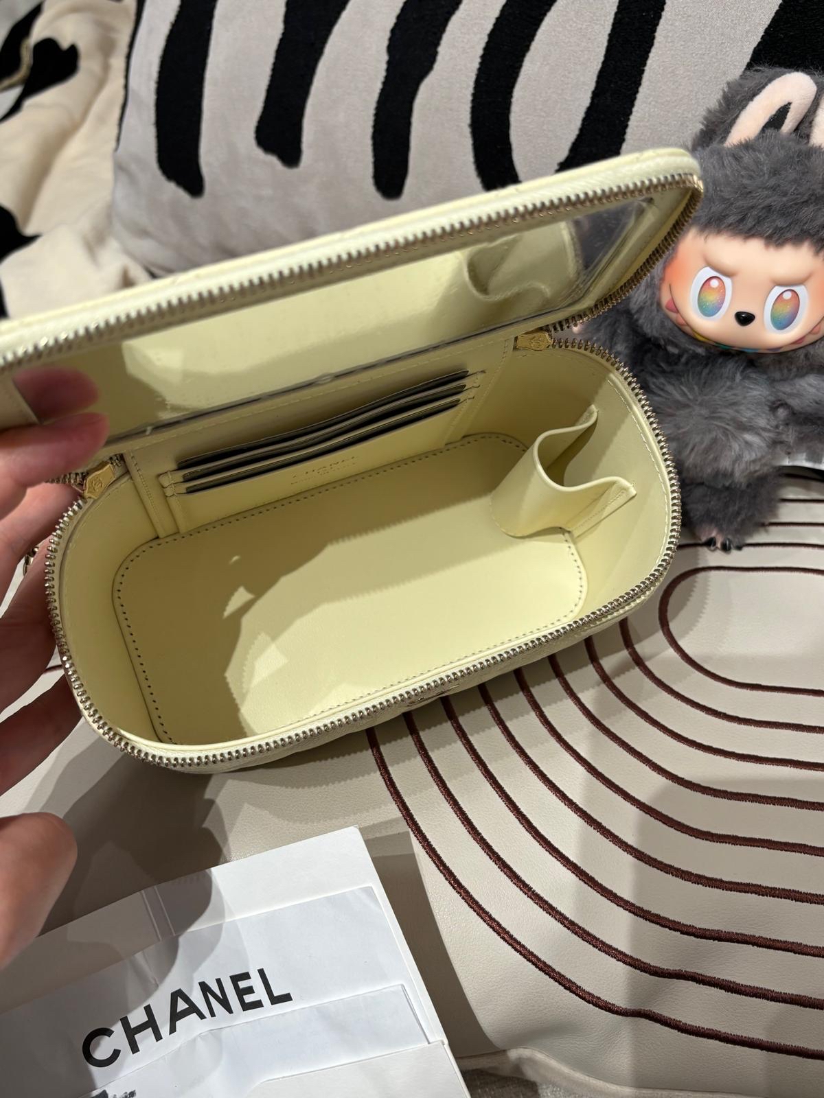 全新 Chanel vanity with chain 荔枝牛皮金鏈 100%Authentic,100%new全新 ✅晶片✅收據✅dust bag✅box