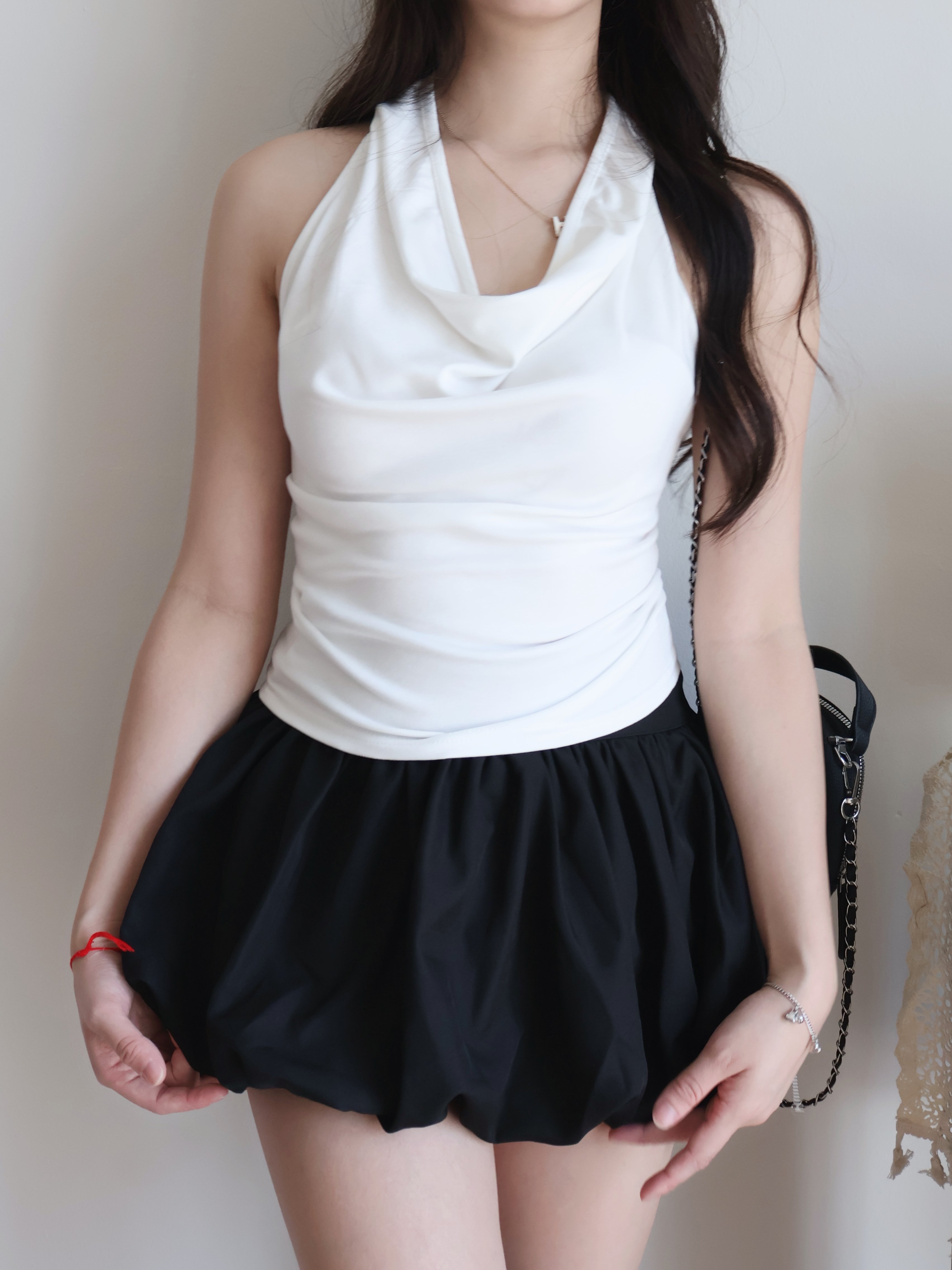Bubble Mini Skirt | Black
