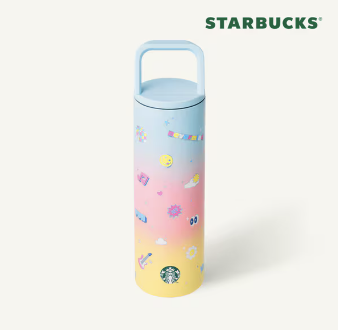 夏季海洋系列｜ 韓國 Starbucks 星巴克  三色漸變 不鏽鋼保溫杯｜Summer Aloe Tumbler 