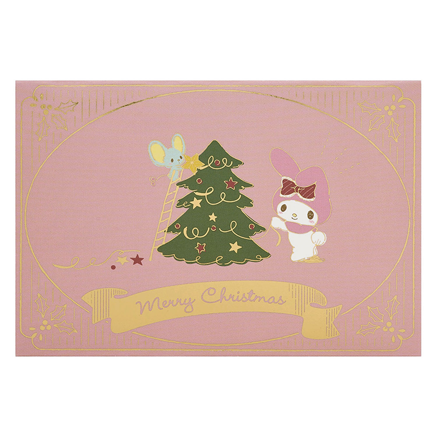Sanrio - 立體聖誕卡 (粉紅色My Melody款)