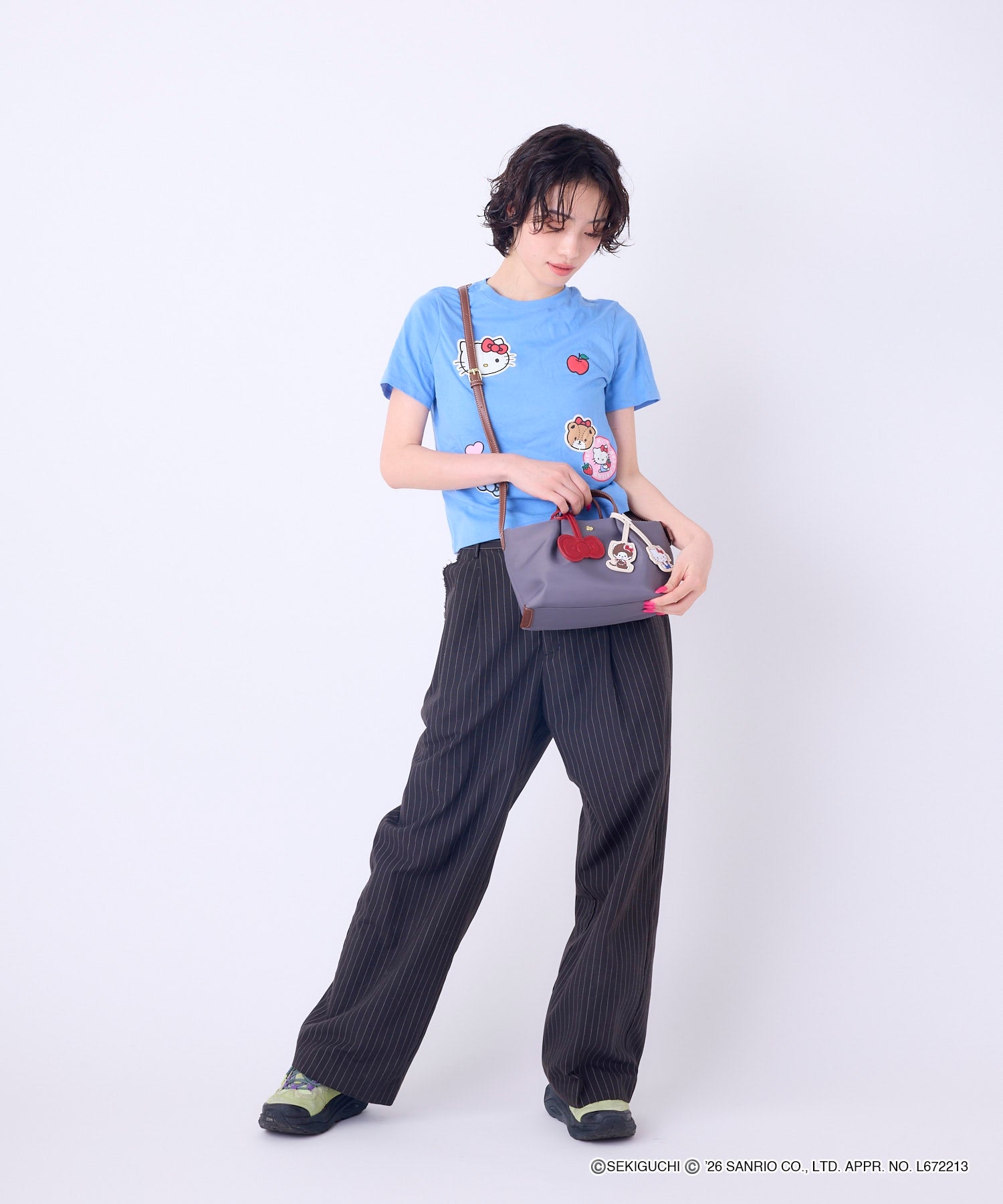 🎀【預訂】Monchhichi × Hello Kitty Charm mini bag G