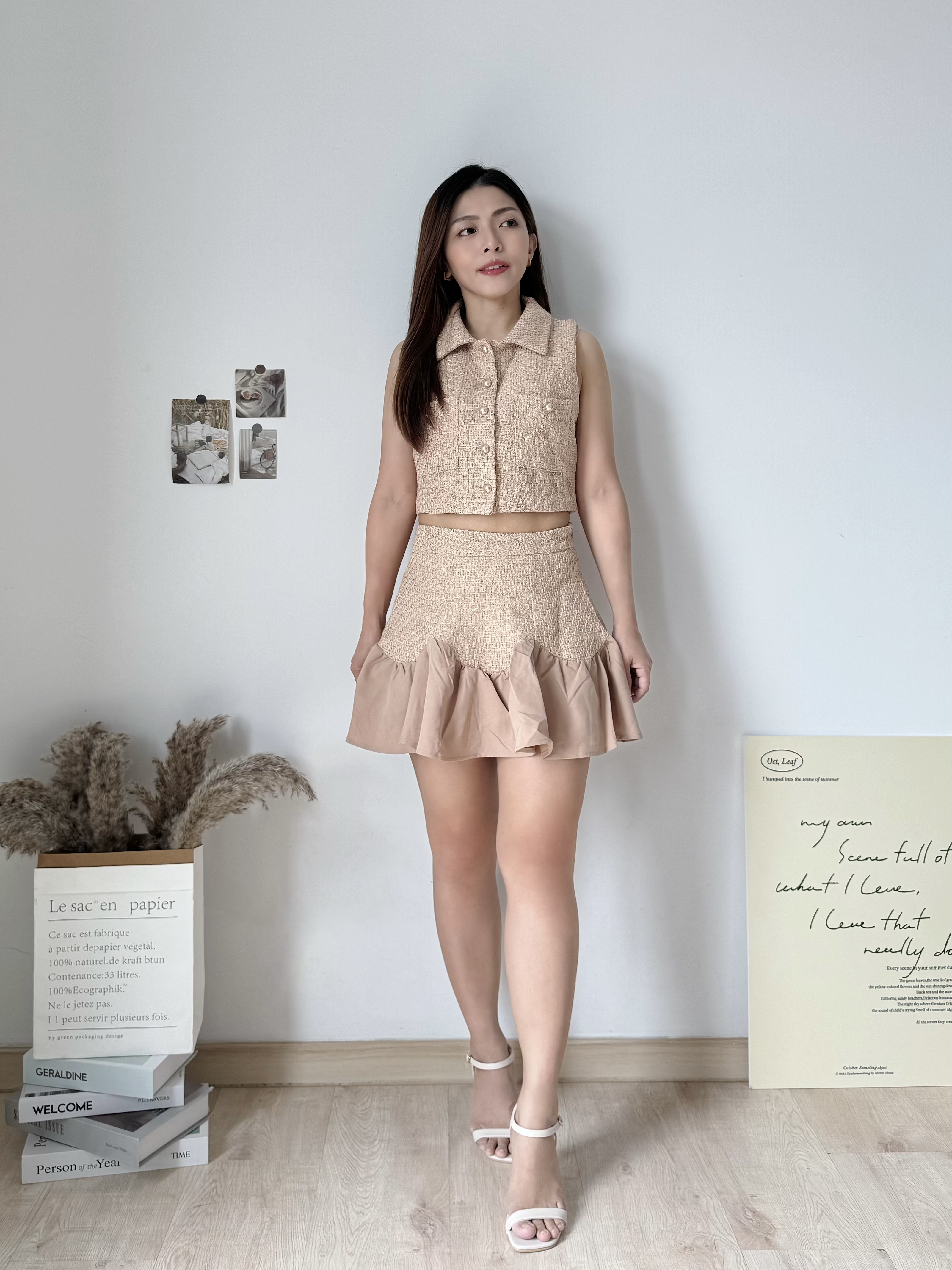 Hailey Tweed Set 高品名媛小香风套装 ( 2 colours ) Premium Quality