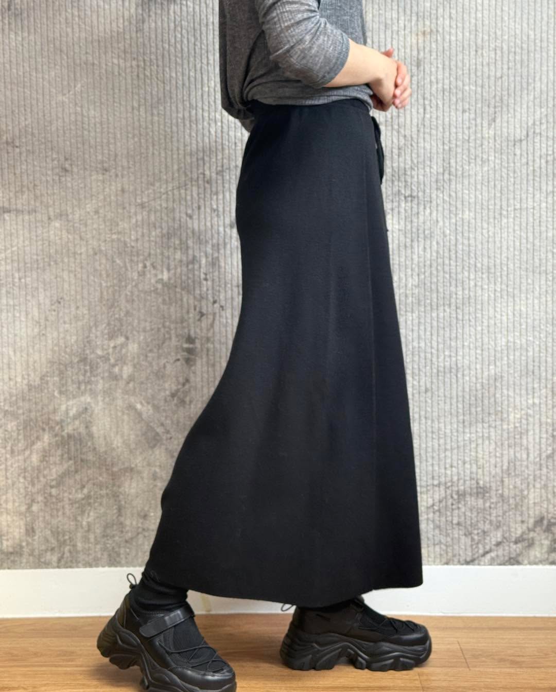 修hip針織束繩半腰裙