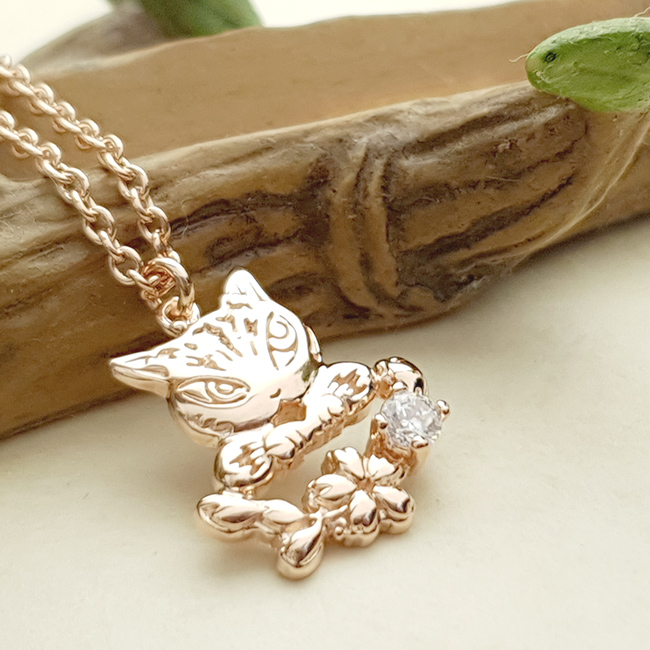 📦訂購 台灣限定 STORY 故事銀飾 經典達洋貓系列 Blossom Night 純銀頸鏈