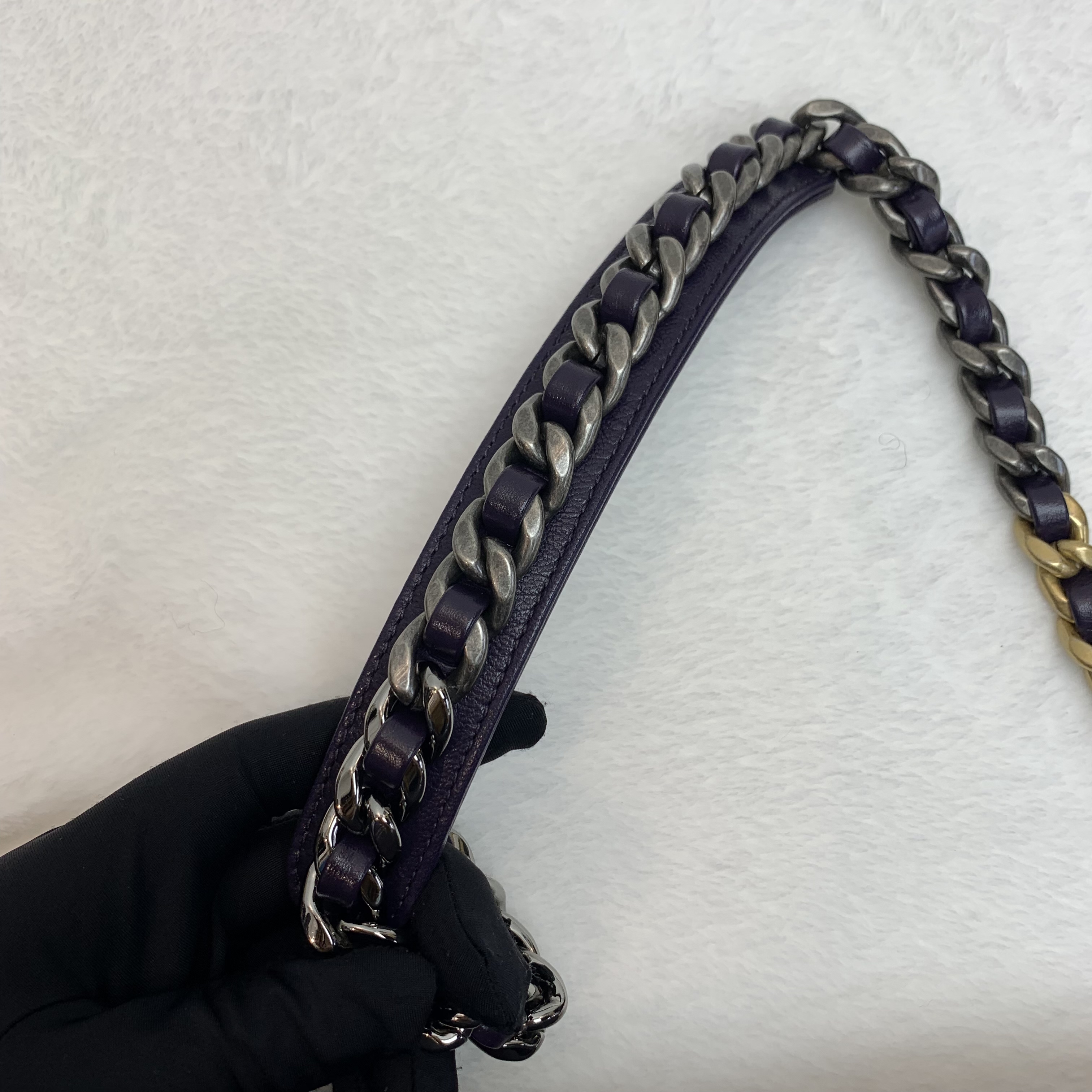 罕有近三折❤️‍🔥Chanel 19bag 紫色金銀