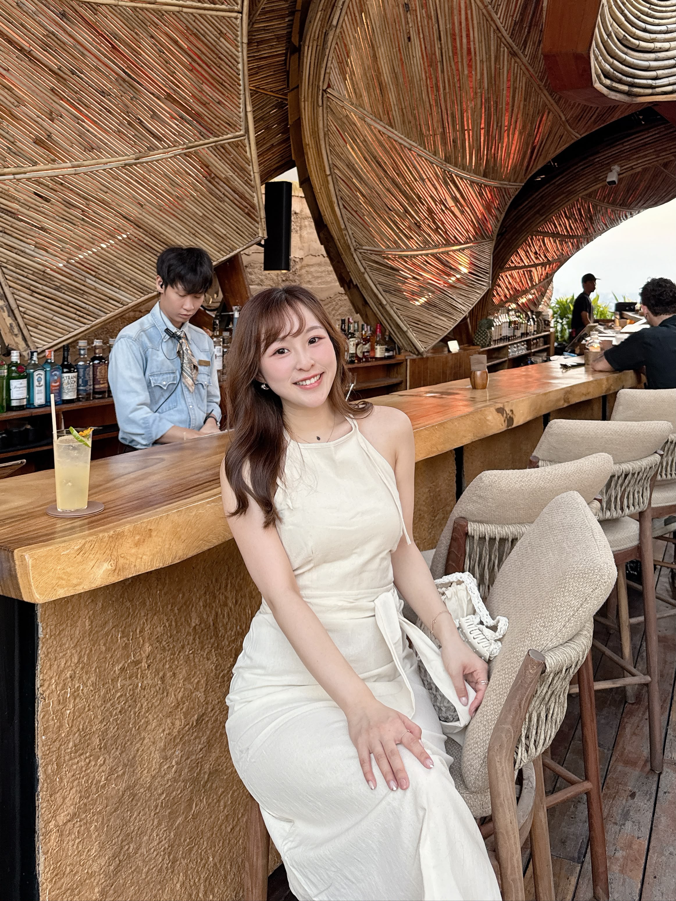 【泰國直送】溫柔感一片式裙棉麻女神套裝