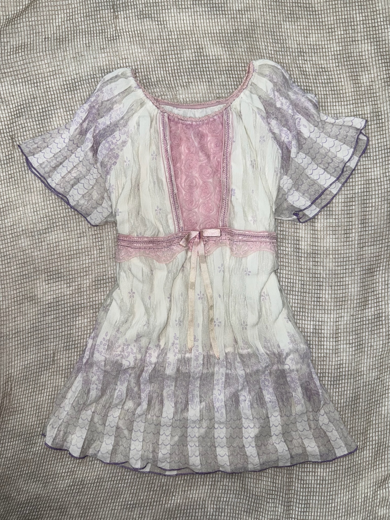 Gypsy Boho Cottagecore Floral Smock Top 