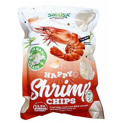 加拿大直送  加拿大進口Sokusa 野生蝦蝦片超大包裝 454g