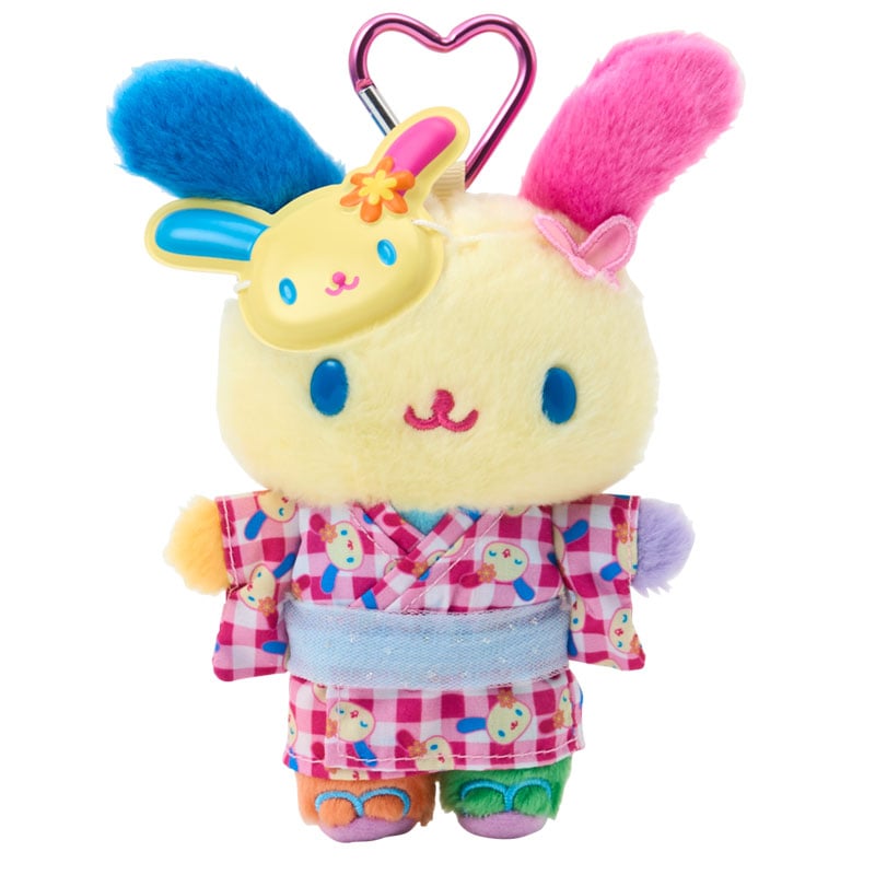 現貨｜Sanrio Usahana 彩耳兔 夏日祭典系列 日版 吊飾 毛公仔 連心形扣 (04196-3)