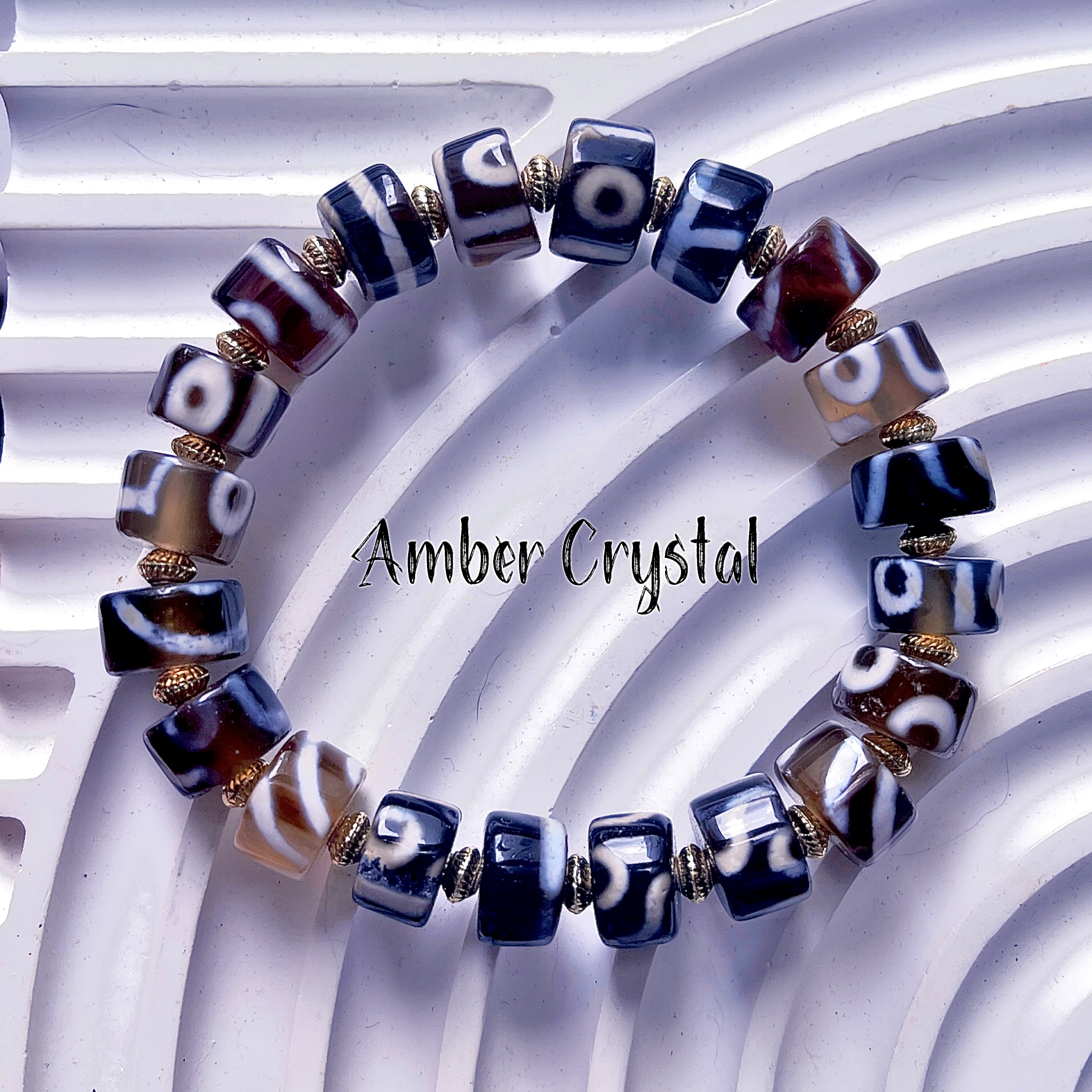 斷珠天珠 dzi bead