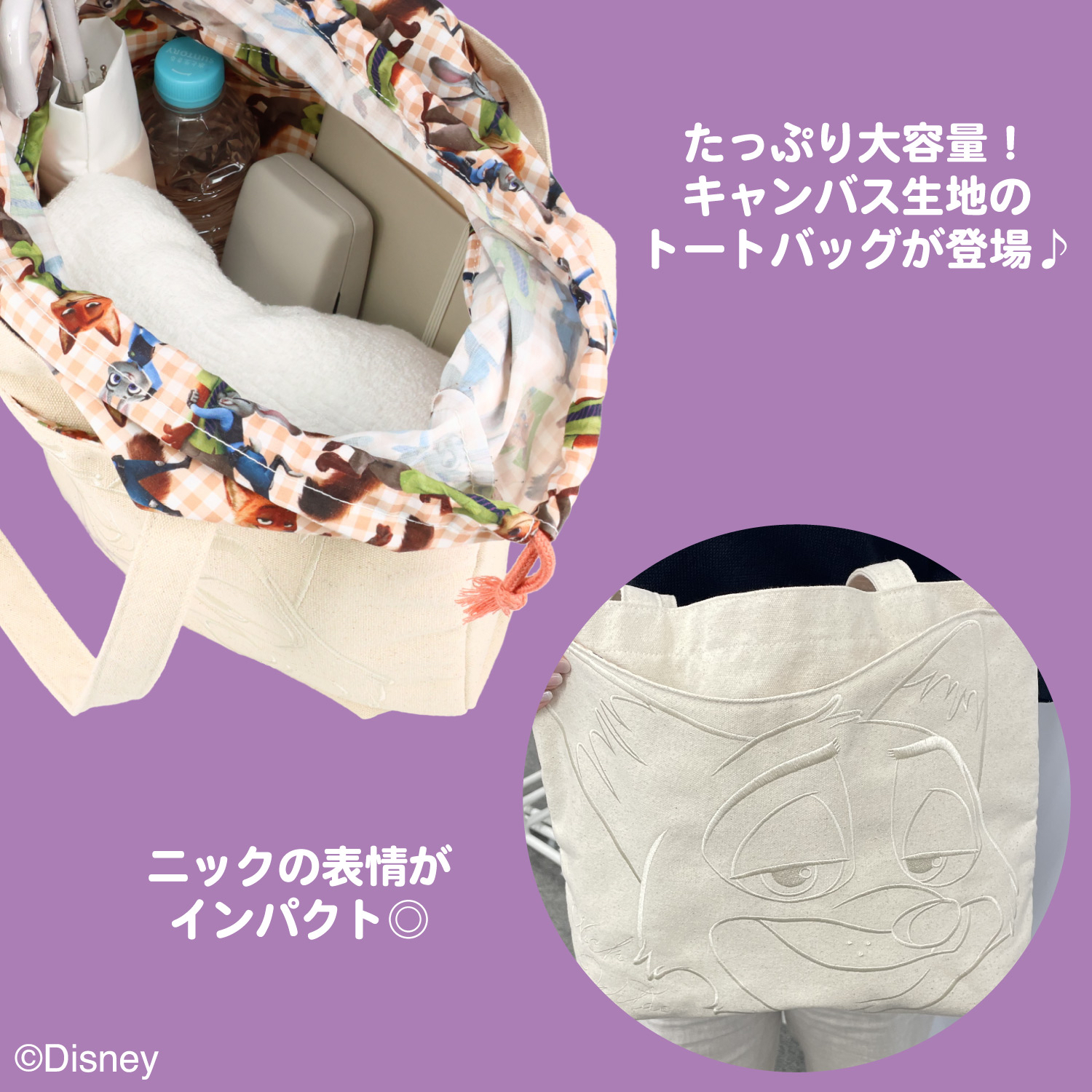 日本預訂📍日本與Zootopia在一起系列 - Tote Bag 2026年11月中/下旬出貨