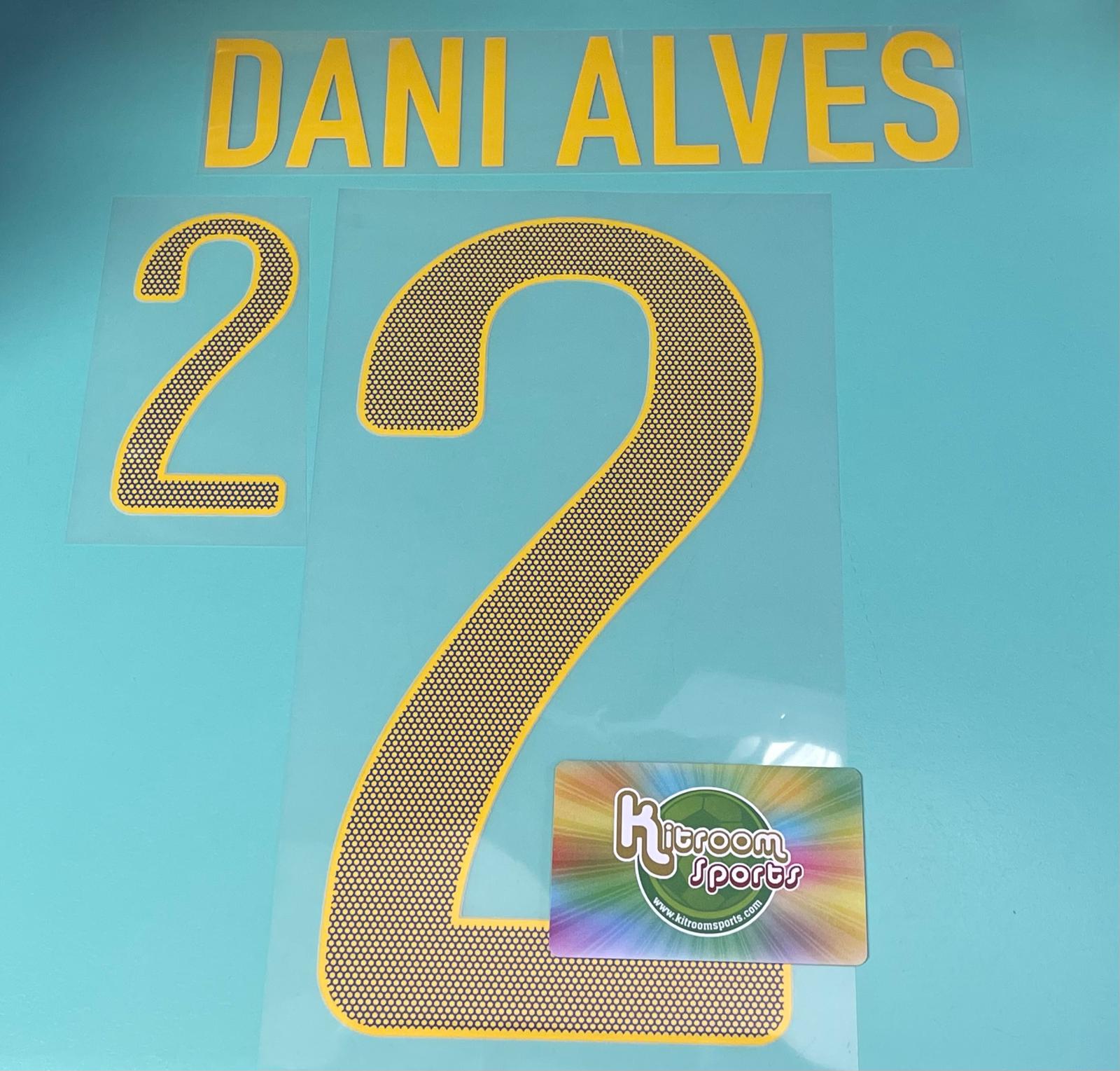 2012 Brasil Away Nameset #2 DANI ALVES