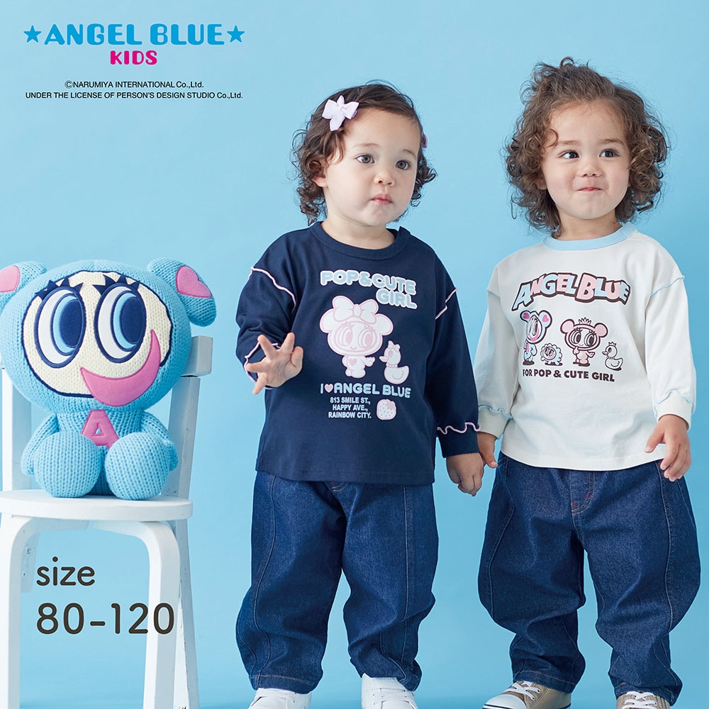 🆕【⭐訂購⭐】日本直送🌀#AngelBlue 條紋長袖 tee🌀[PLJA-0044] [261107]