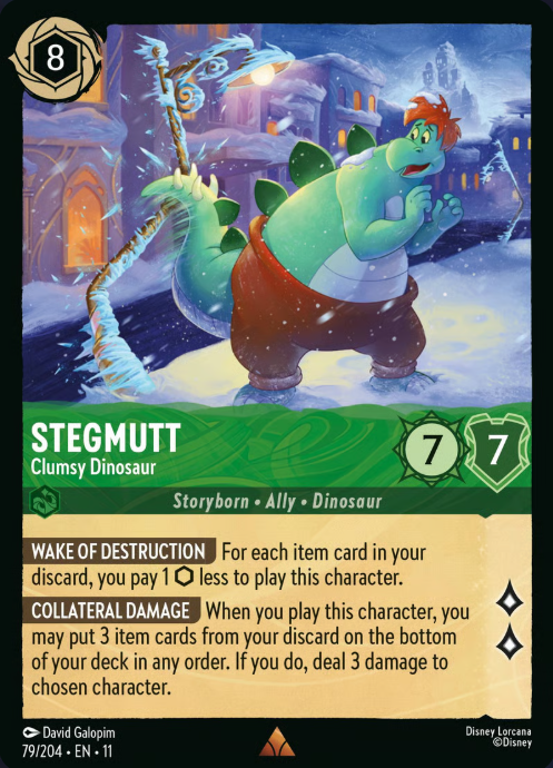 79/204 Stegmutt - Clumsy Dinosaur R