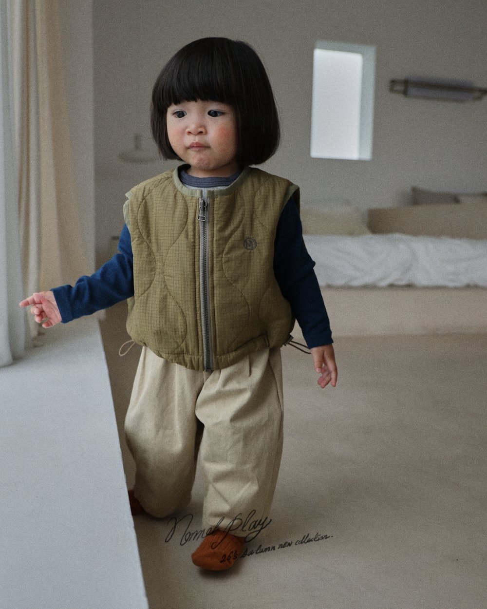 Normalplay | Double pleat cotton pants