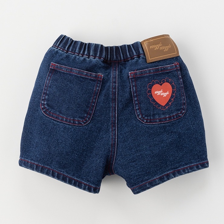 🇯🇵限時預訂 日本直送🇯🇵Wiggle Wiggle心心刺繡牛仔短褲