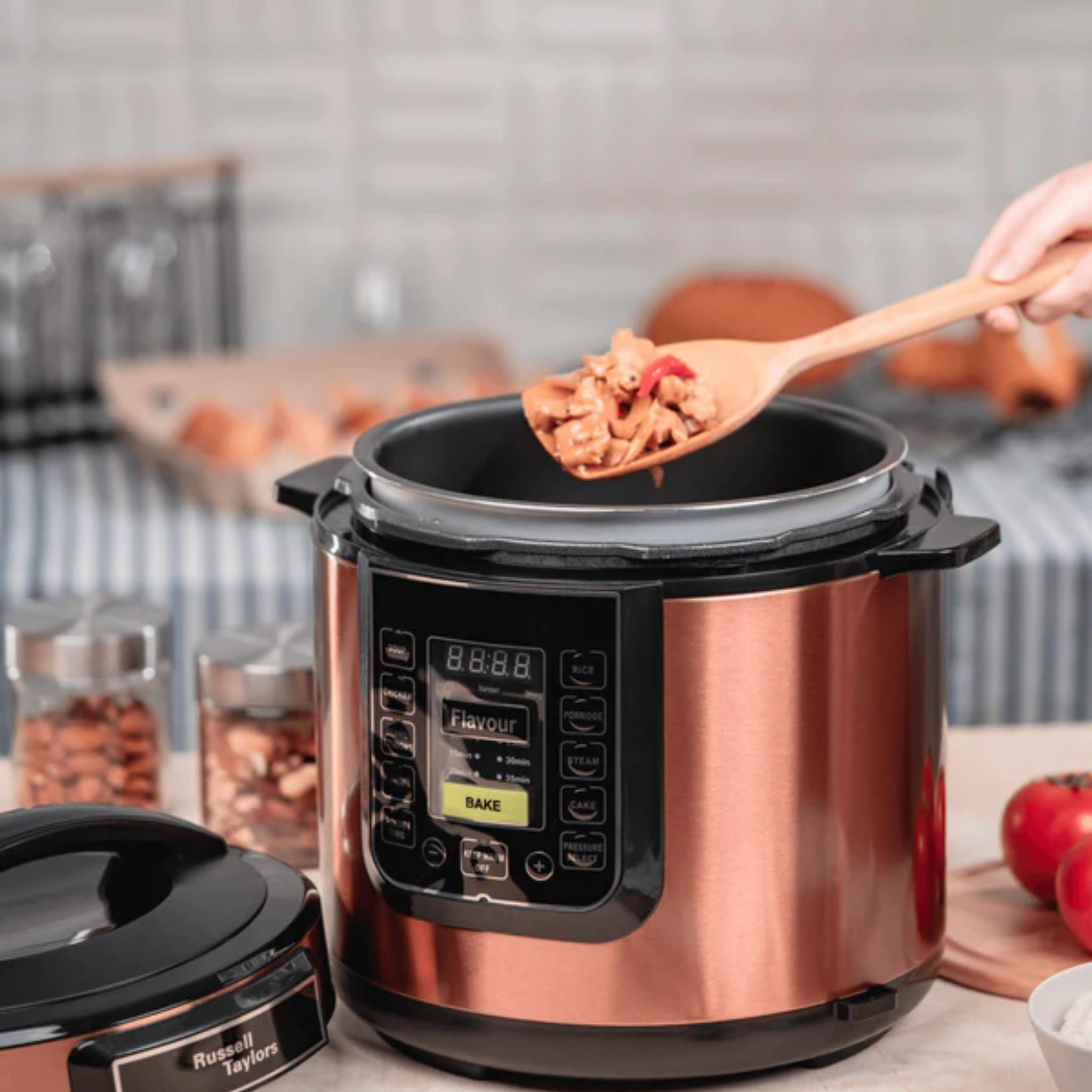 Russell Taylors 6L Dual Pot Electric Pressure Cooker (PC-60)