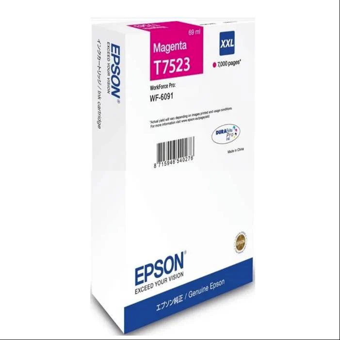 Epson T752 Original Genuine Ink BK C13T752190 CY C13T752290 MG C13T752390 YL C13T752490 WF-6091