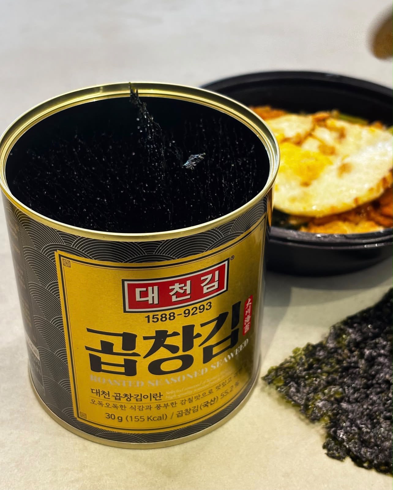 韓國品牌大川海苔（Daecheon Gim）罐裝調味海苔 30g