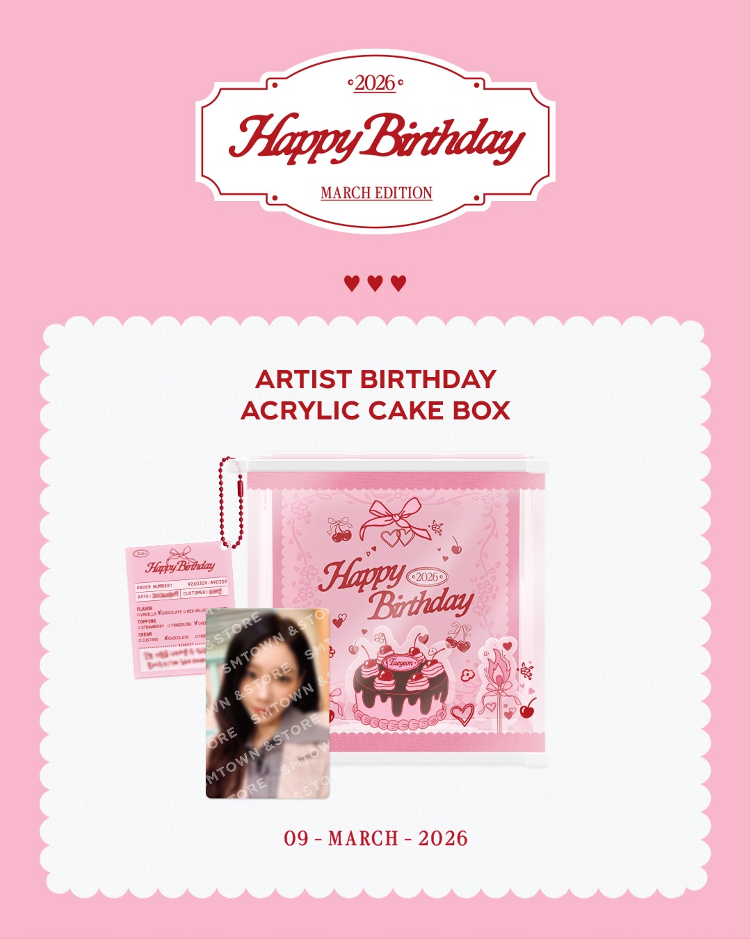 SM TOWN - Taeyeon Happy Birthday SNSE Taeyeon 太妍生日官方周邊