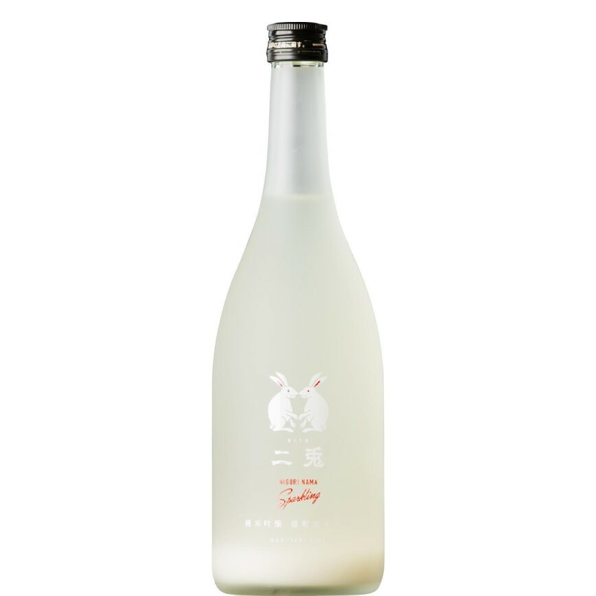 丸石酒造 二兔 純米吟釀 雄町55 濁氣泡酒 15% 720ml 無盒 (1x6x720ml) 地區:愛知縣