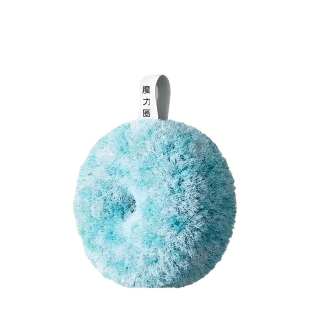 抗菌浴室清潔球 水池臺面清潔刷 魔力擦 清潔 藍色 [平行進口] HK2686