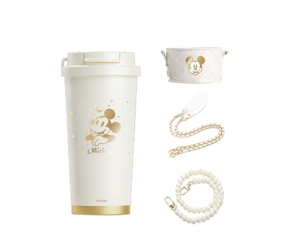 泰國直送 米奇水杯保溫杯女吸管杯