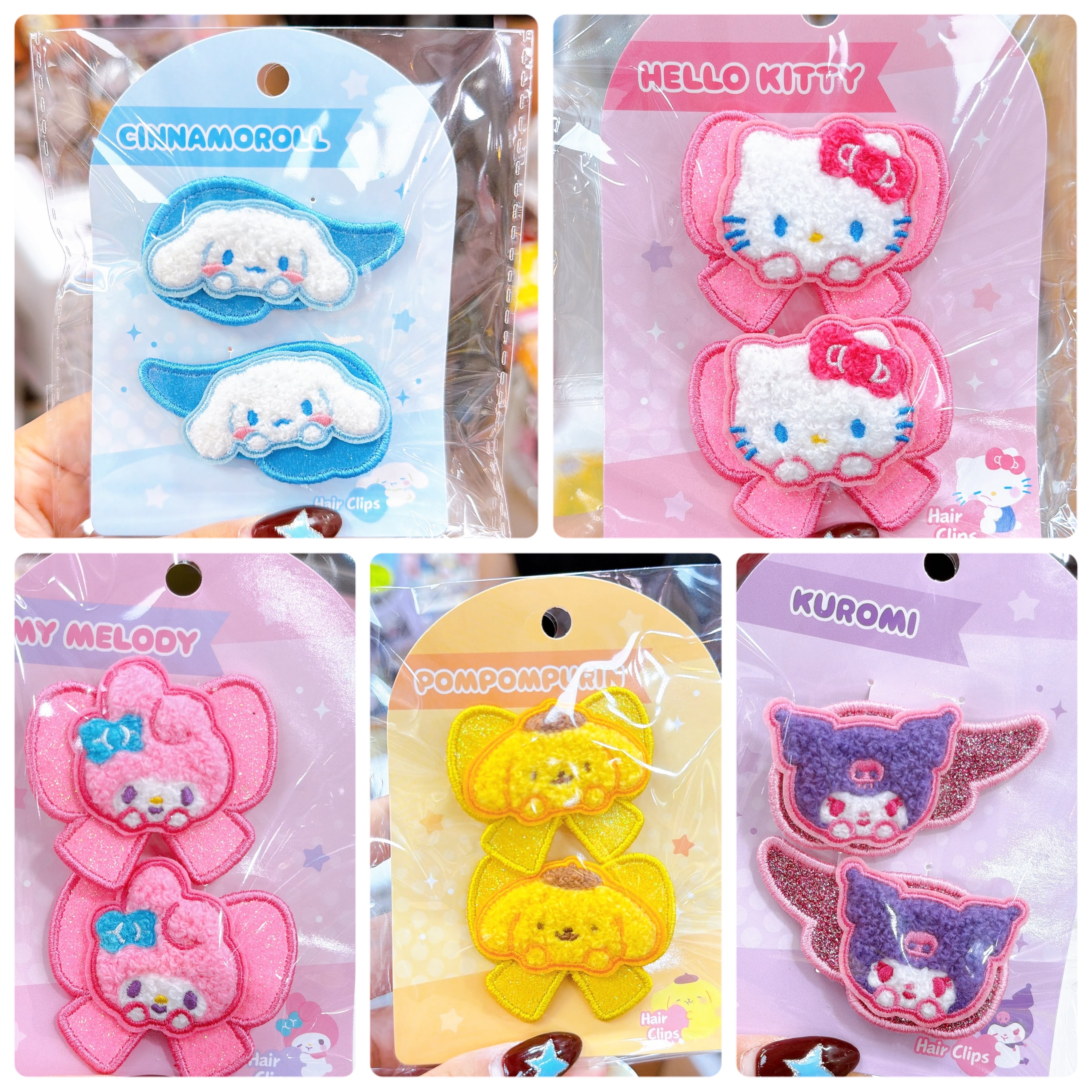原裝行貨Sanrio 俾對裝髮夾