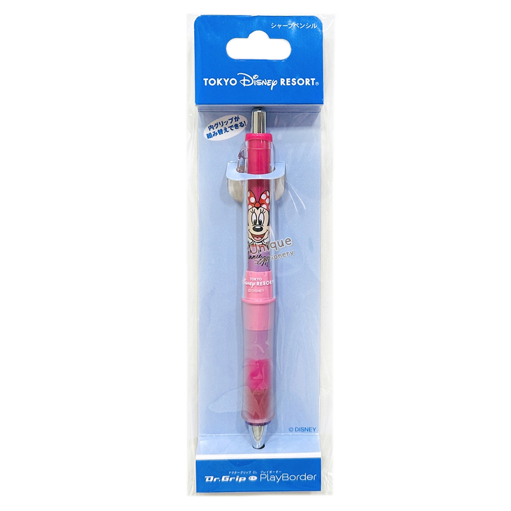 現貨｜【日本 Disney Store 限定】Minnie Mouse 米妮 日本製 Pilot Dr.Grip CL PlayBorder 0.5mm 鉛芯筆 (074439)