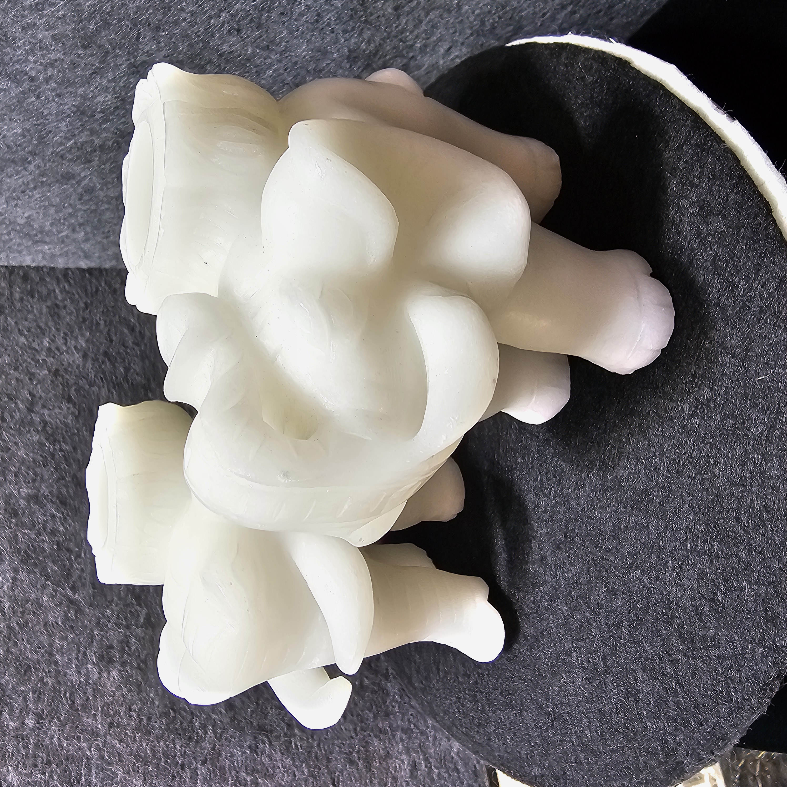 吉祥如意白玉蓮花象