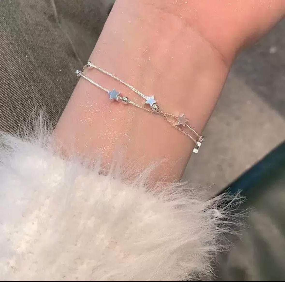 精緻銀星手鍊套裝