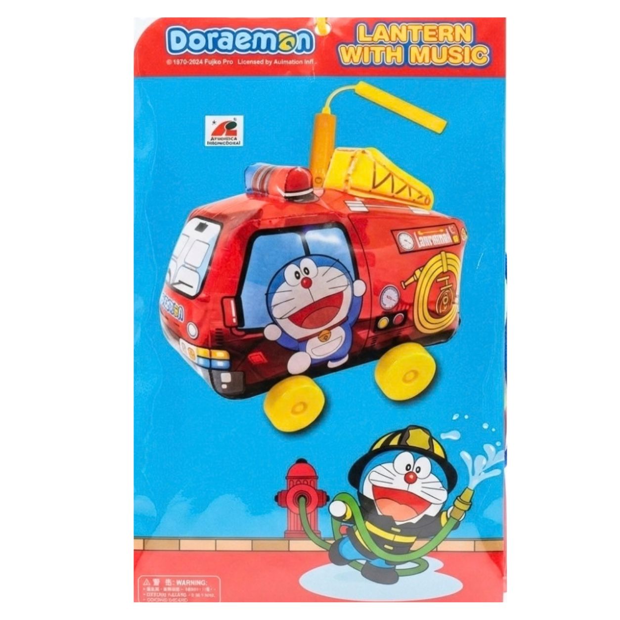 正版叮噹Doreamon哆啦A夢消防車吹氣燈籠