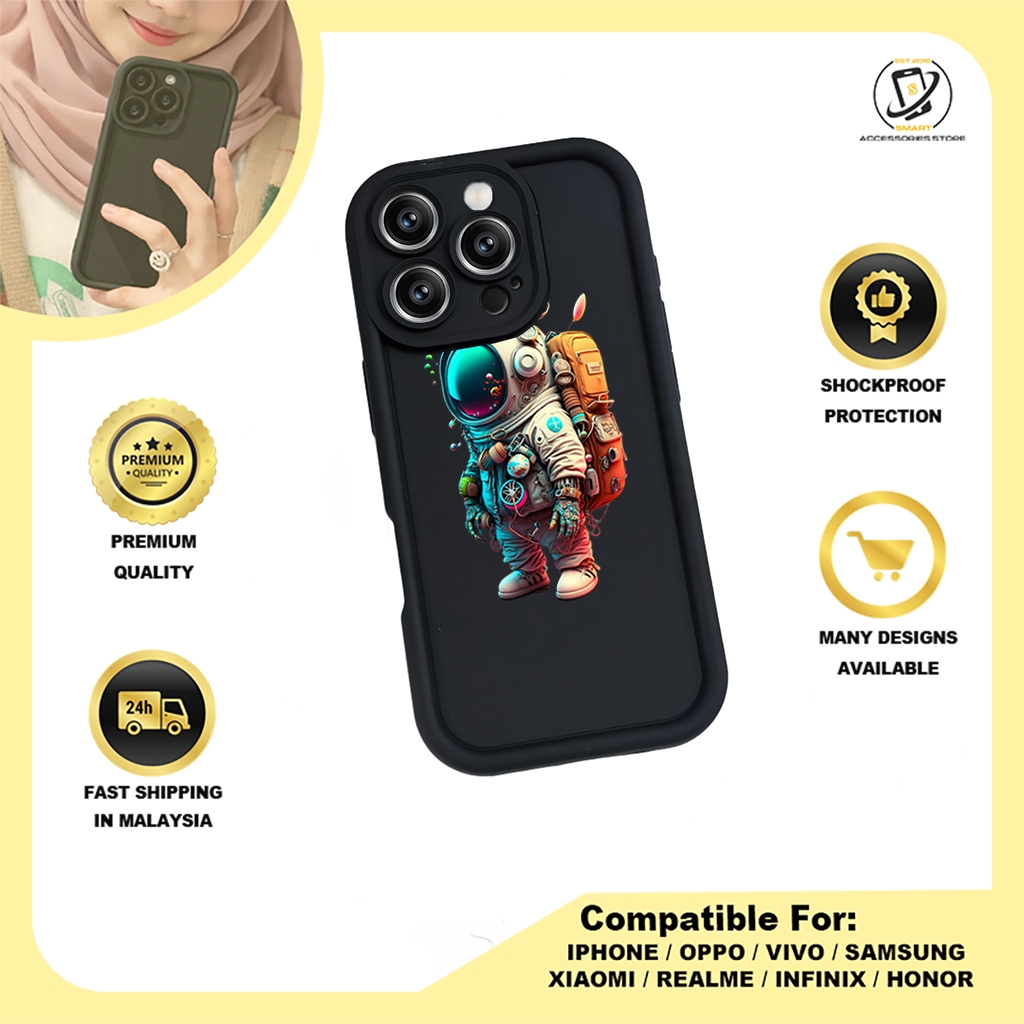 TPU DESIGN CASE PHONE FOR OPPO - DESIGN ASTRONAUT A