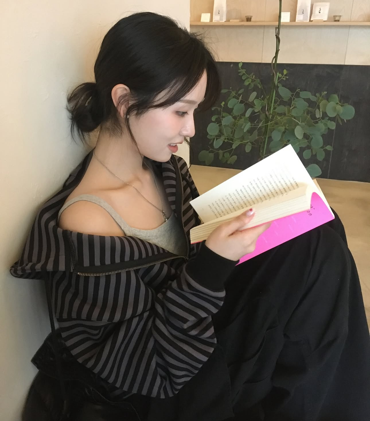 🇰🇷訂購｜ thecoldestmoment｜TCM stripe hooded zip-up 3色 