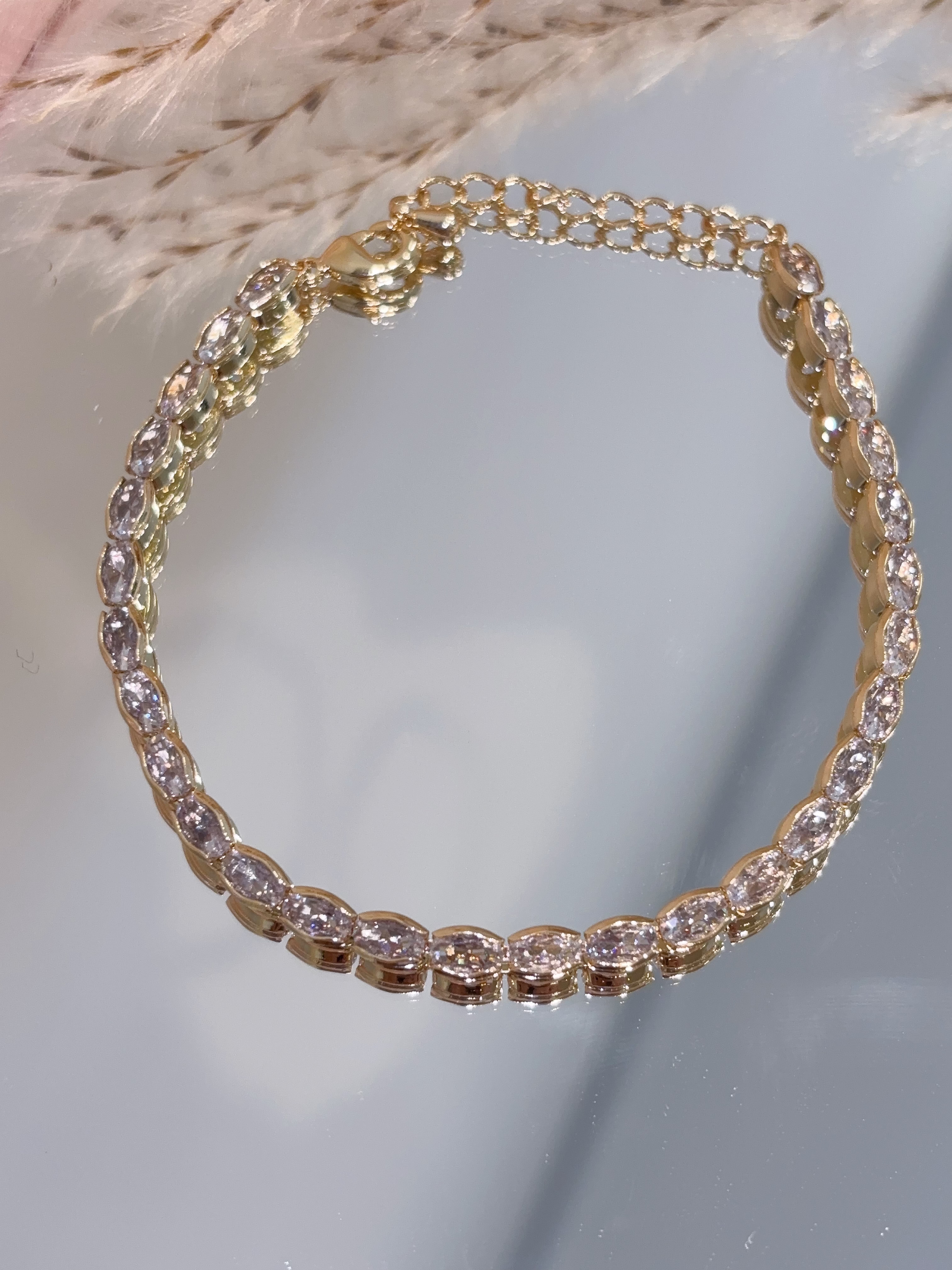 日常百搭简约钻石手链