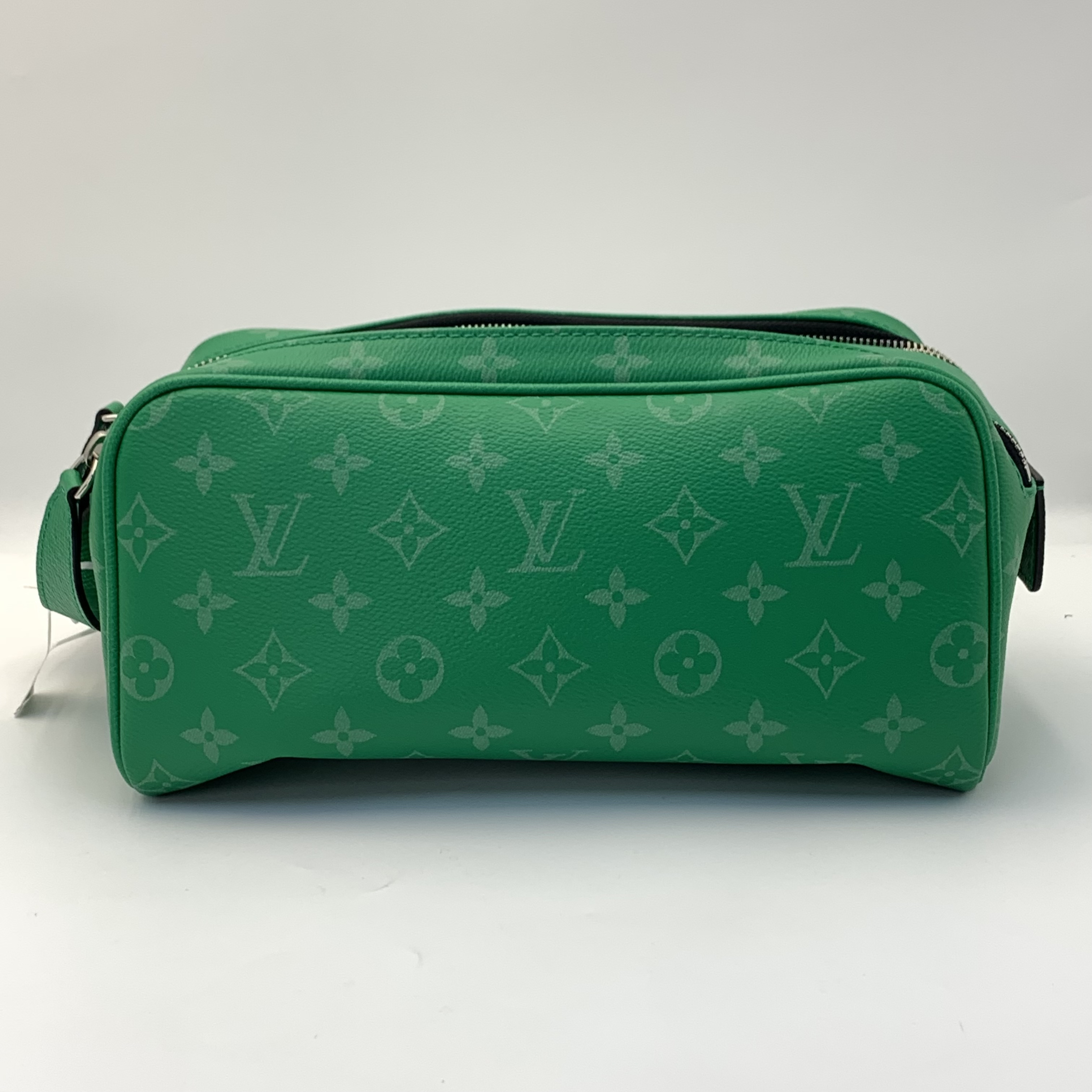 LOUIS VUITTON Dopp Kit 老花滿印拉鍊開合 帆布拼皮革 收納包洗漱包 男款 