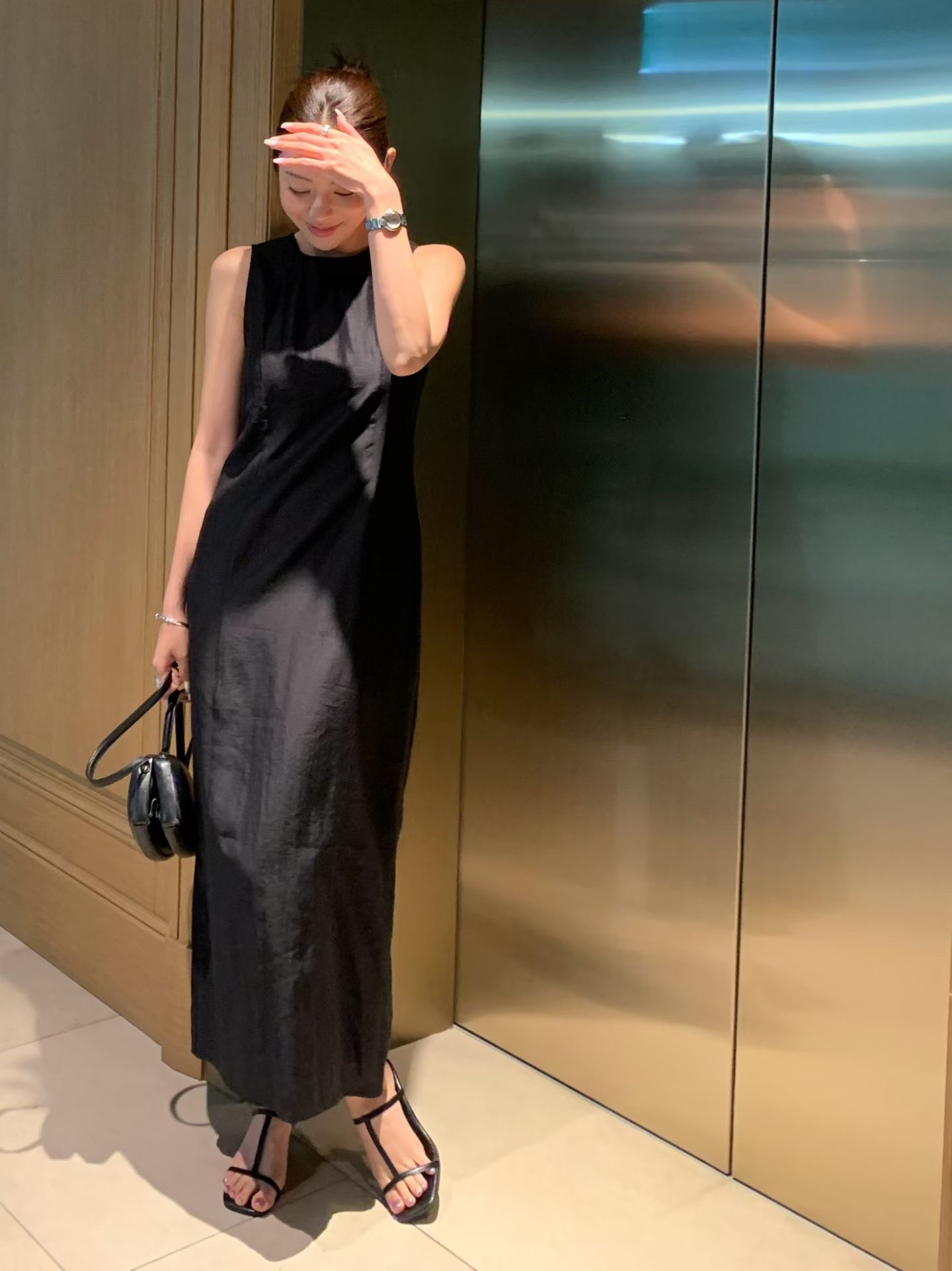 Elegant one piece long dress (with inner dress)