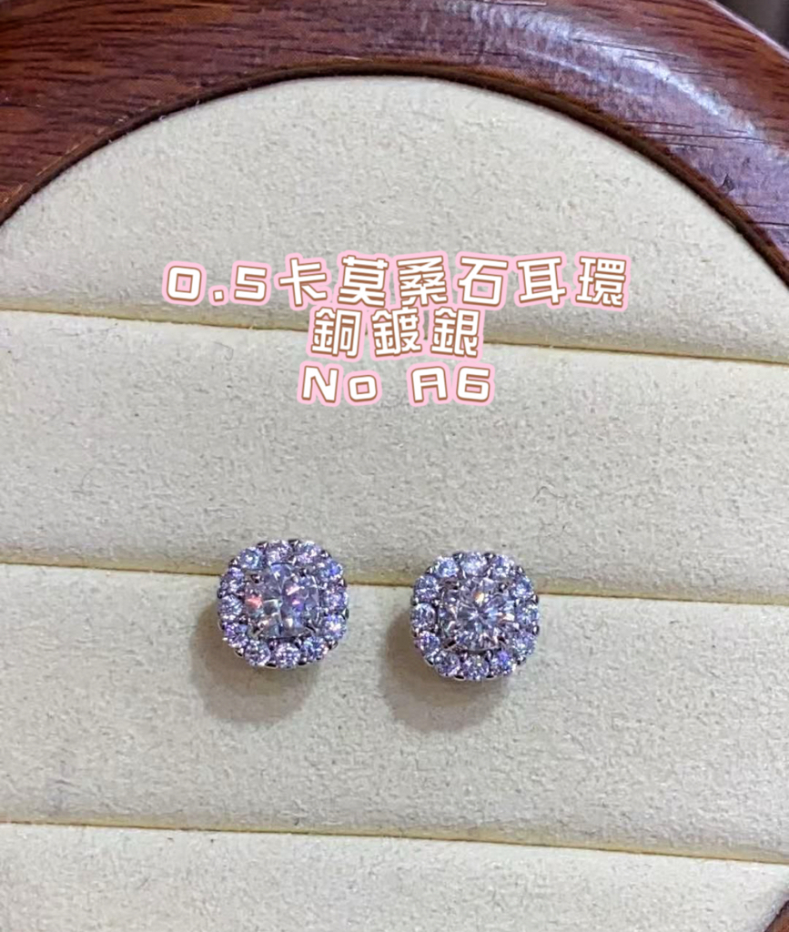 銅鍍銀0.5耳環